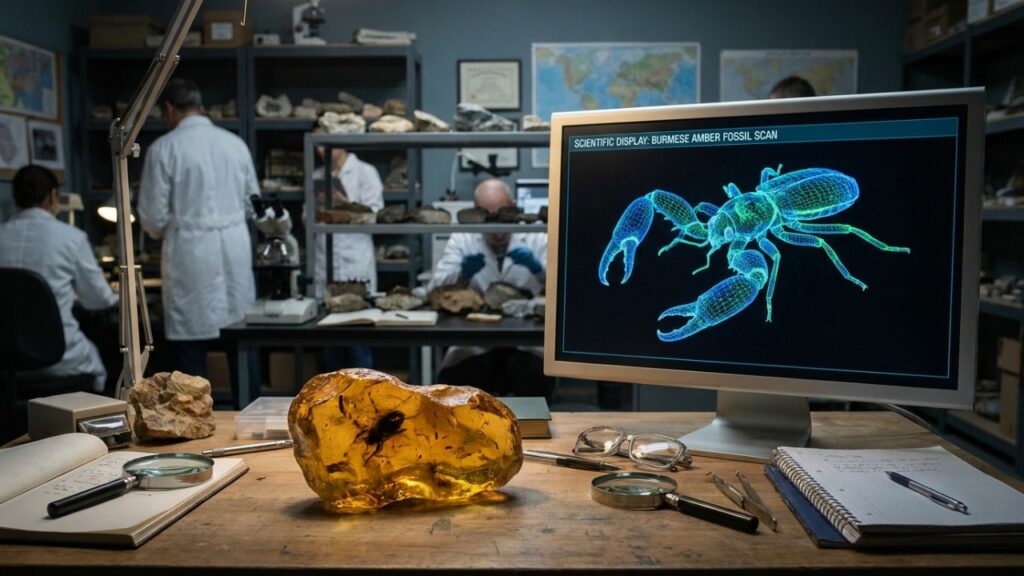 Cientistas descobrem um inseto bizarro de cem milhões de anos com garras gigantescoas