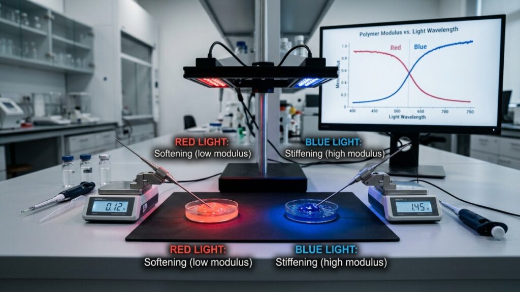 Adeus aos motores elétricos na robótica macia: químico alemão cria músculos artificiais que se movem com um simples pulso de luz