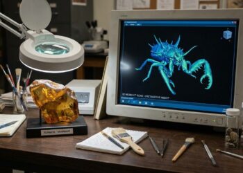 Cientistas descobrem um inseto bizarro de cem milhões de anos com garras gigantescas