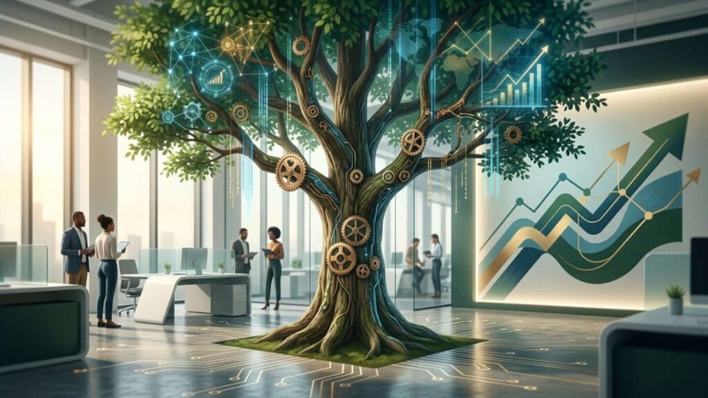 A verdadeira eficiência corporativa se manifesta na habilidade de gerar valor e solucionar problemas complexos com agilidade.