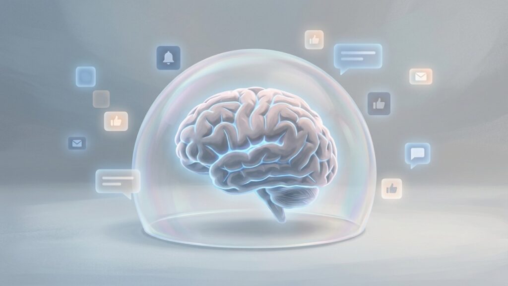 A ausência de urgência virtual reflete uma sólida regulação emocional e maior autonomia diante dos estímulos externos.