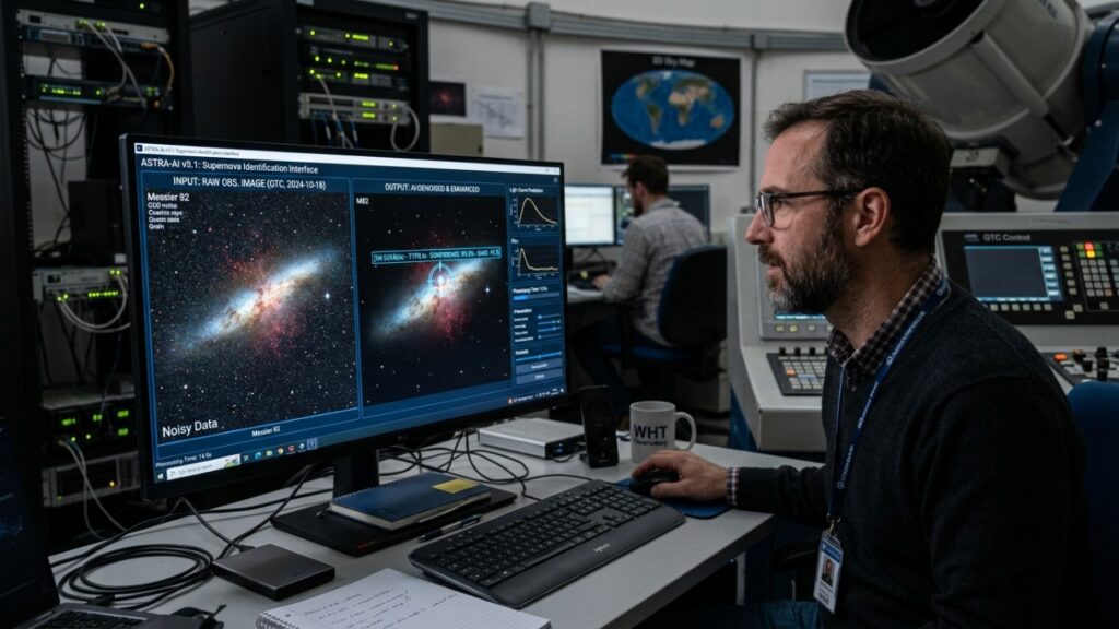 Uma IA criada por times da Itália e da Espanha consegue tirar até quatro vezes mais dados cosmológicos de supernovas apenas usando fotos, bem antes da chegada de muitas informações do observatório Vera C Rubin