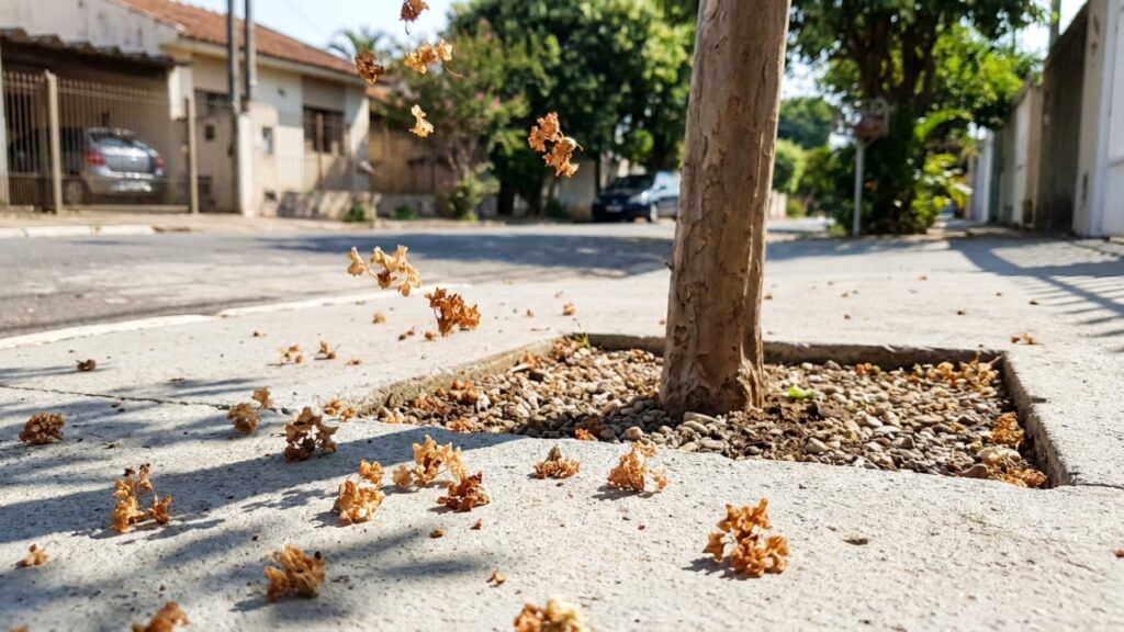 A alta resistência ao sol pleno garante uma floração exuberante e adaptada ao calor das fachadas residenciais.
