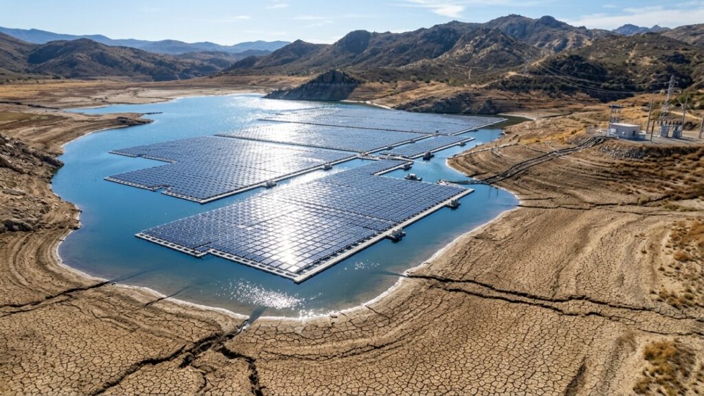 A Austrália dá uma lição à Espanha: cobre um reservatório com 1.260 painéis solares flutuantes para economizar água