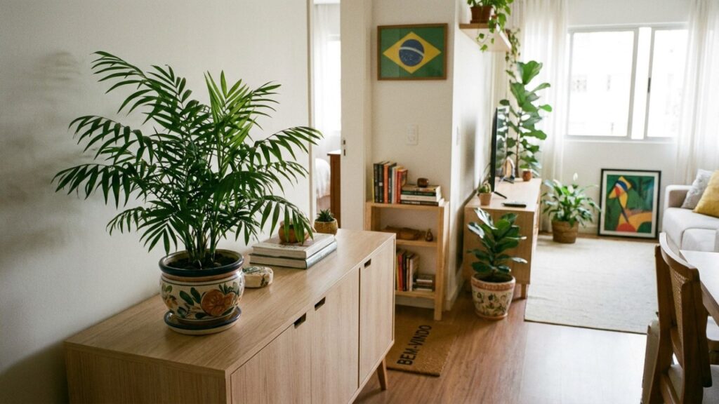 Por ser uma planta de sombra, a espécie se adapta perfeitamente aos ambientes internos e exige pouca manutenção.
