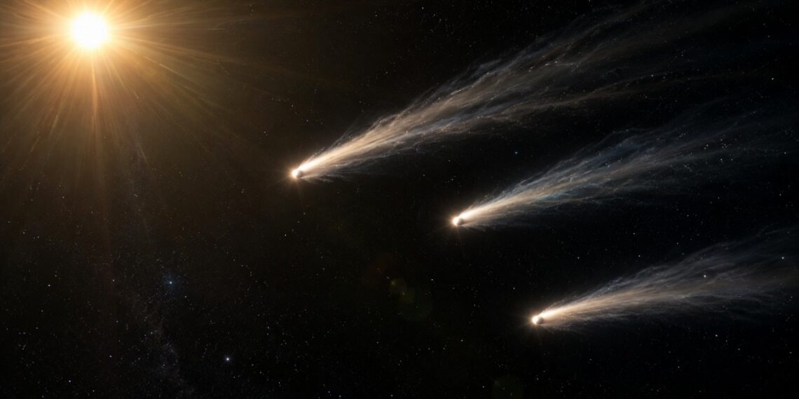 Hubble registra por acaso o momento em que um cometa se despedaça no espaço