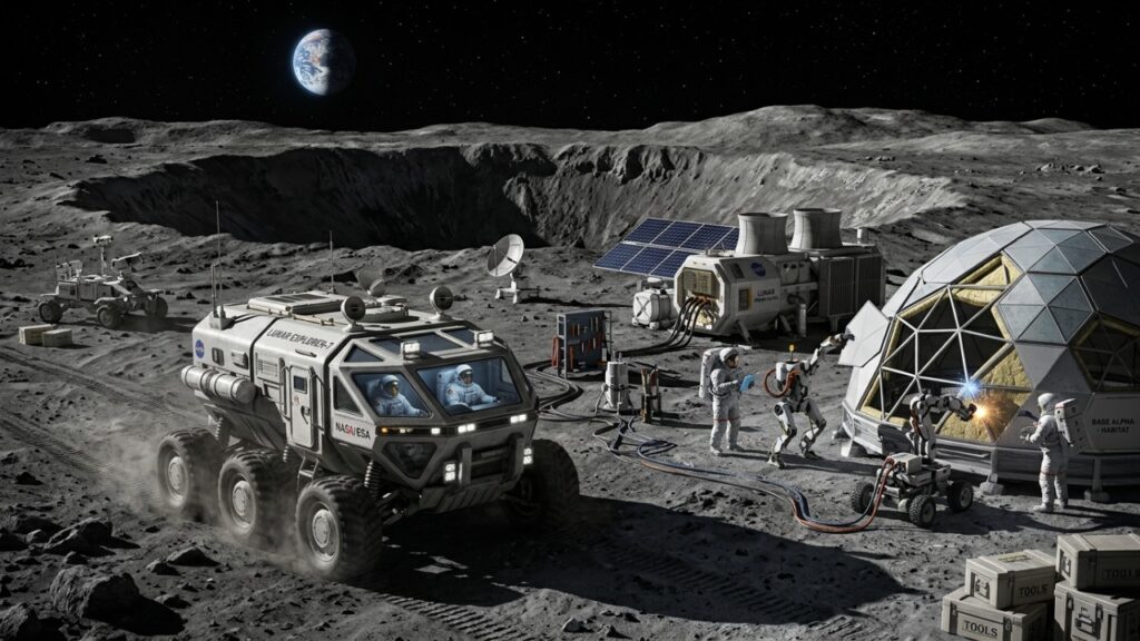 A Blue Origin, empresa de Jeff Bezos, começará este ano a construção de uma base na Lua