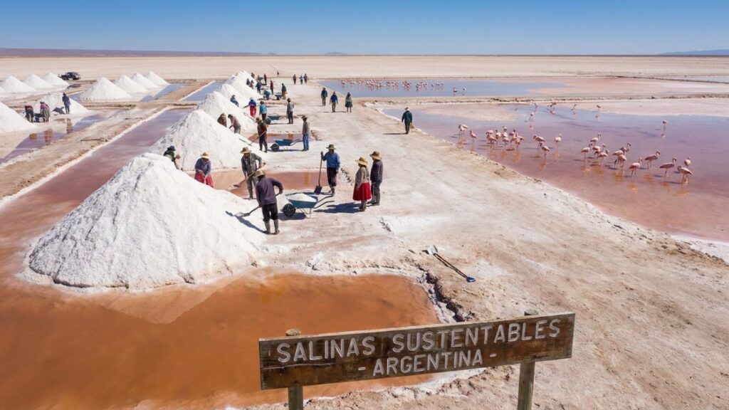 NASA detecta "coração rosa" na Argentina a partir da ISS e, por trás da imagem, há um negócio de 300 mil toneladas de sal por ano
