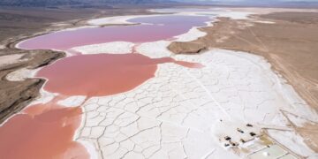NASA detecta "coração rosa" na Argentina a partir da ISS e, por trás da imagem, há um negócio de 300 mil toneladas de sal por ano