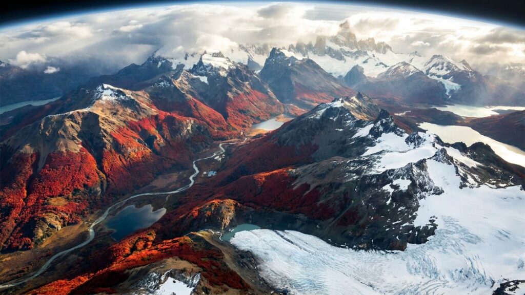 NASA observa a Patagônia do espaço e descobre por que a neve do Chile está ficando vermelha