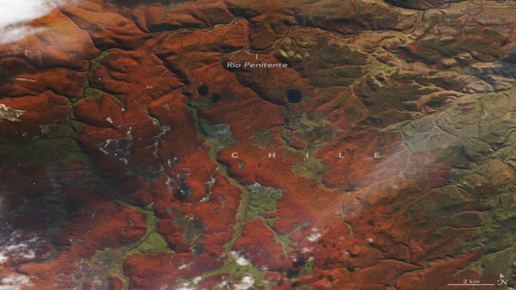 NASA observa a Patagônia do espaço e descobre por que a neve do Chile está ficando vermelha