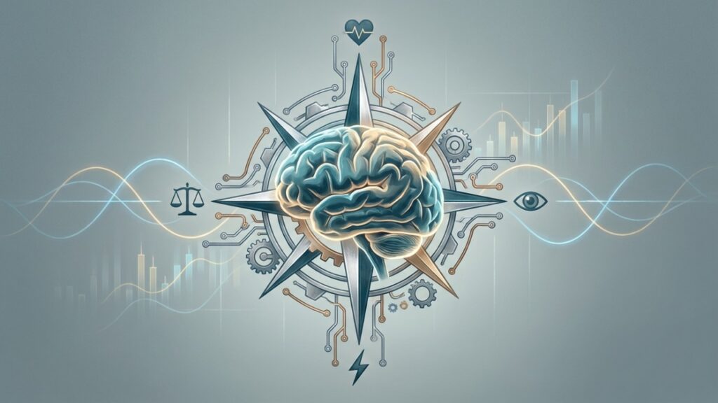 O desenvolvimento da inteligência emocional sustenta a clareza estratégica e resguarda a saúde mental em ambientes de alta pressão.