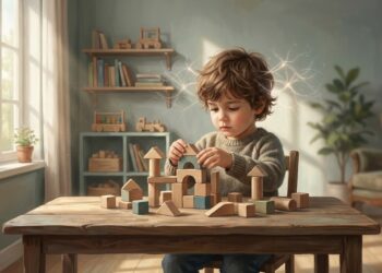O engajamento em atividades manuais prolongadas ativa circuitos neurais essenciais para o aprendizado e para a regulação emocional da criança.