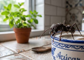 O uso de plantas aromáticas cria uma barreira natural que camufla o odor dos alimentos e afasta os insetos da cozinha.