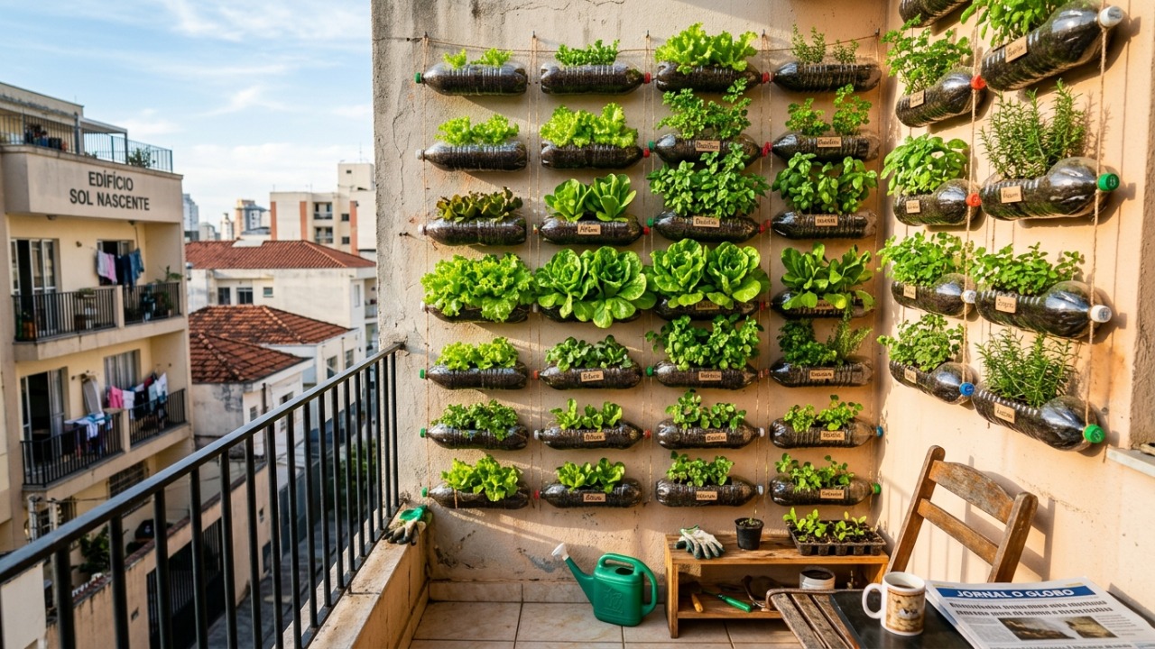 10 hortaliças de raiz rasa que se desenvolvem perfeitamente e ainda garantem colheita rápida em garrafas PET cortadas