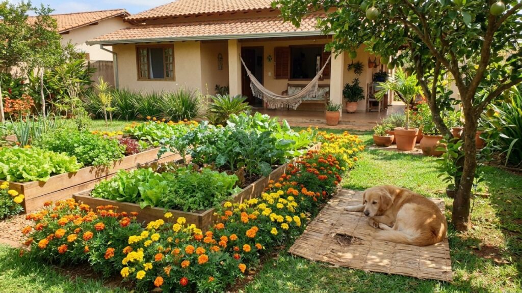 A calêndula e outras espécies florais atuam no controle biológico de pragas sem a necessidade de defensivos químicos.