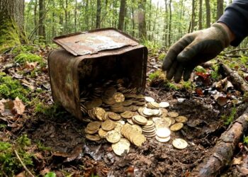 O objeto que ninguém daria atenção no bosque escondia uma fortuna de seis dígitos, porque uma lata velha de alumínio guardava ouro