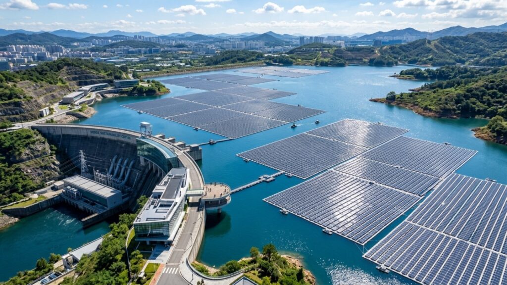 A Austrália dá uma lição à Espanha: cobre um reservatório com 1.260 painéis solares flutuantes para economizar água