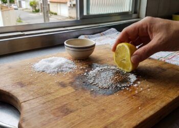 A mistura de limão e sal é a solução natural perfeita para higienizar seus utensílios domésticos com eficiência.