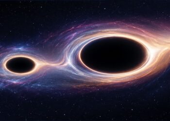 Cientistas impressionados: dois buracos negros são capturados juntos em registro histórico inédito