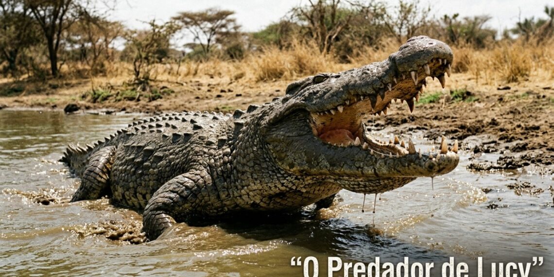 Cientistas descobrem crocodilo gigante aterrorizante que caçava ancestrais humanos