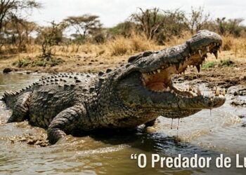 Cientistas descobrem crocodilo gigante aterrorizante que caçava ancestrais humanos