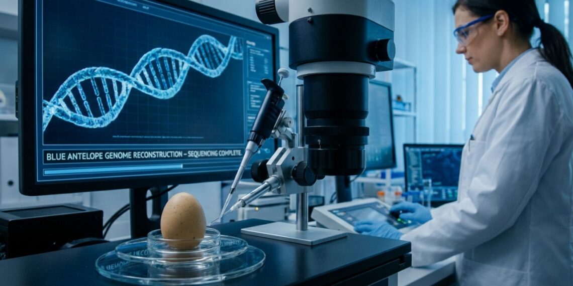 Uma empresa de biotecnologia quer recriar o antílope-azul com células modificadas de gazelas, e a preservação da natureza pode mudar para sempre