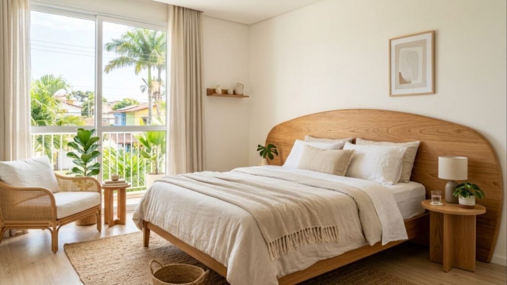 A cabeceira de cama estofada em capitonê ficou para trás: a nova tendência para 2026 é mais orgânica, fácil de limpar e não acumula ácaros ou poeira no quarto