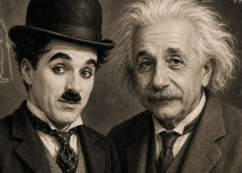 Charlie Chaplin, ao comentar a popularidade e a genialidade de Albert Einstein, disse: "A sua glória é maior que a minha. O mundo inteiro o admira, mesmo sem entender uma palavra do que você diz."
