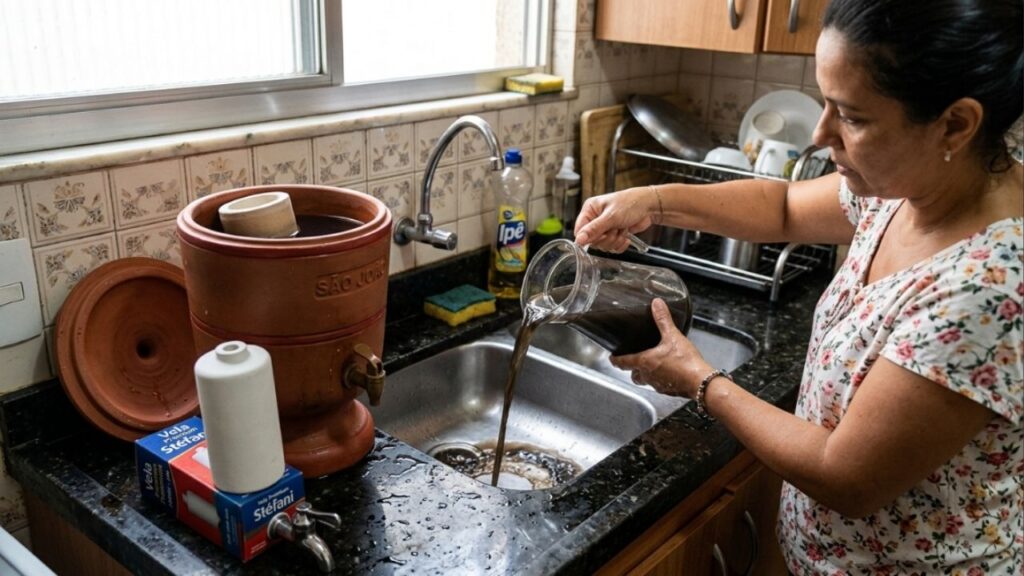 Como limpar corretamente um filtro de barro