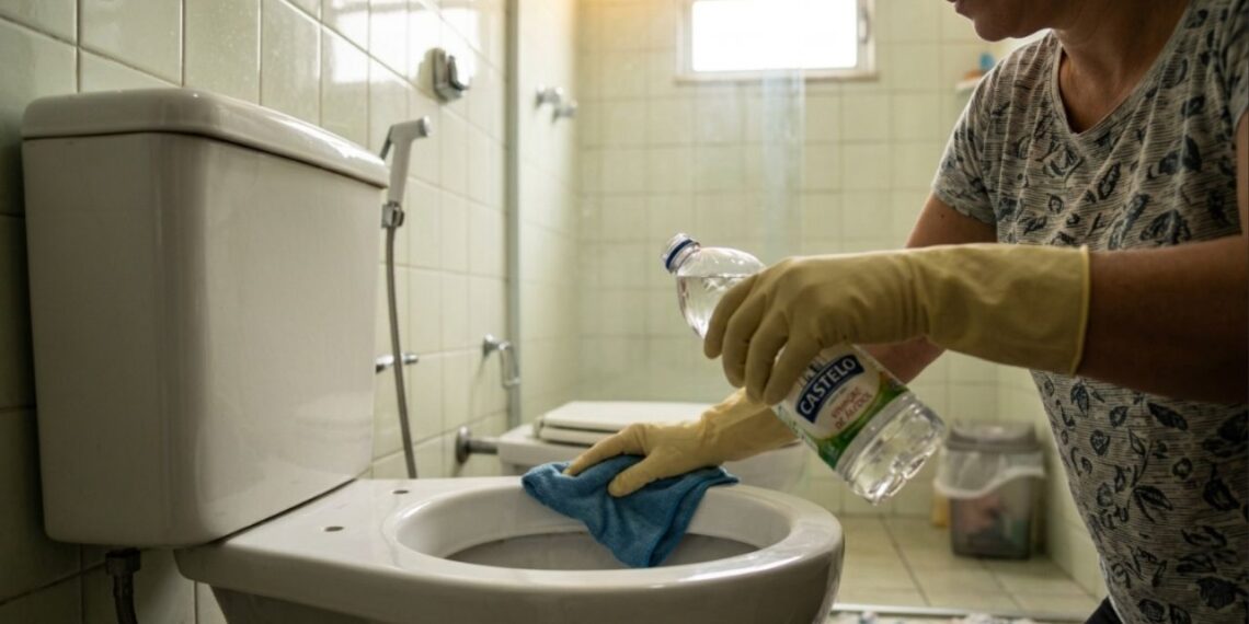 Por que os especialistas recomendam limpar o vaso sanitário com vinagre?