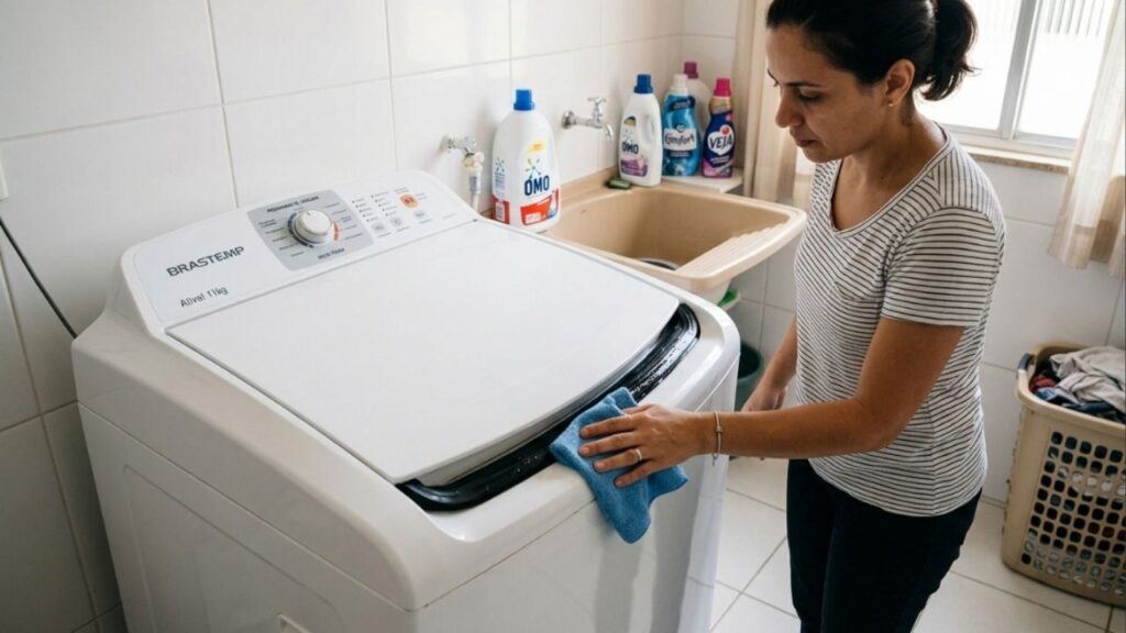 Por que você nunca deve deixar a máquina de lavar aberta após a lavagem