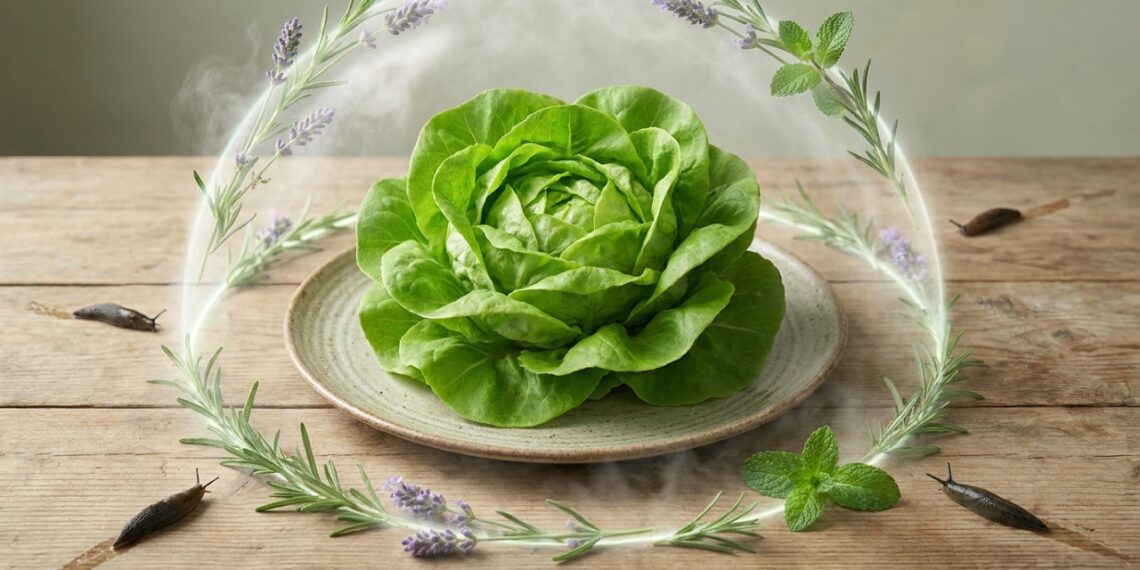 Cultivar plantas aromáticas cria uma barreira olfativa natural que protege sua horta orgânica contra o ataque de lesmas e caracóis.