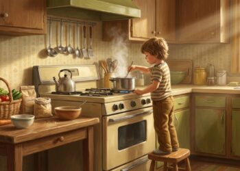 A cozinha servia como o primeiro laboratório de resiliência e competências práticas para gerações passadas.