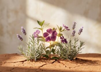 As flores perenes permitem transformar terrenos secos em um oásis de sol pleno com baixa manutenção.