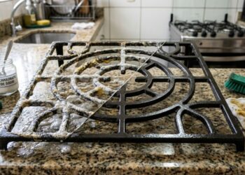 Como tirar a gordura amarelada das grades do fogão após frituras: o truque fácil da pasta caseira de bicarbonato de sódio e vinagre que sempre funciona