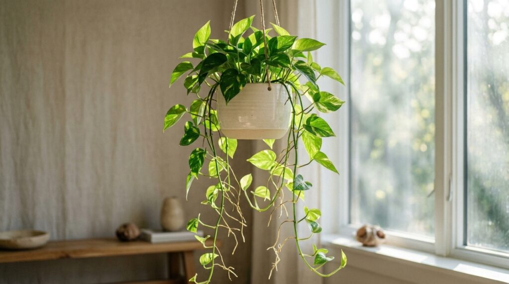 Além do impacto visual, esta folhagem atua como um filtro natural purificando o ar do ambiente doméstico.