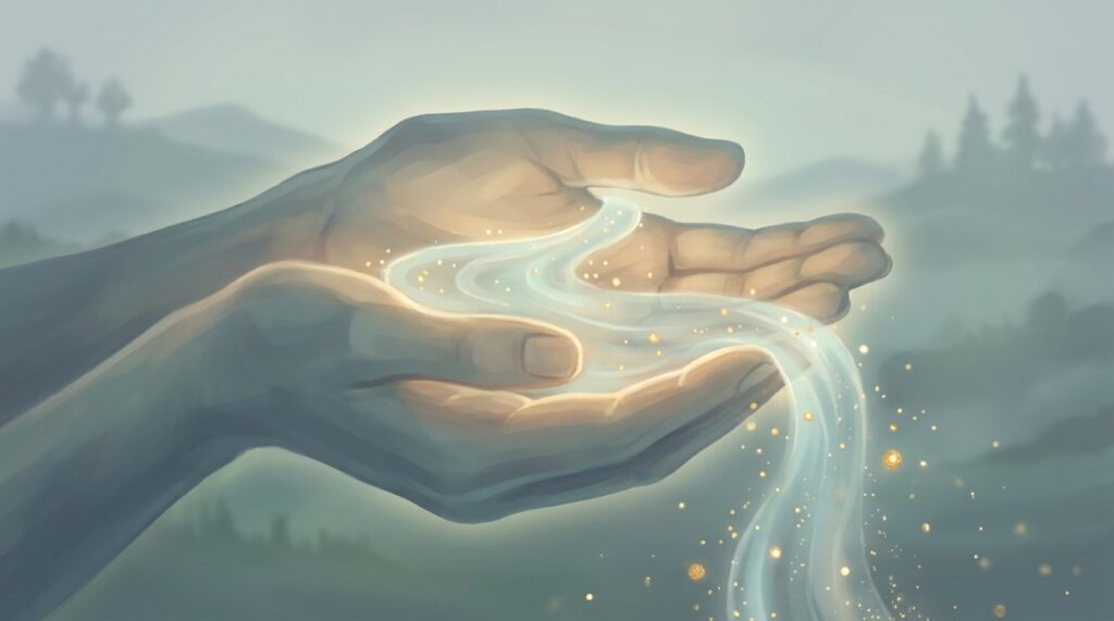Compartilhar talentos e dons pessoais cria um ciclo de abundância que transforma a nossa percepção espiritual e existencial.