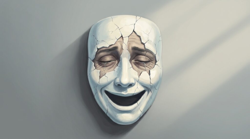 O fortalecimento da autoestima permite abandonar máscaras sociais em busca de uma vida mais autêntica.