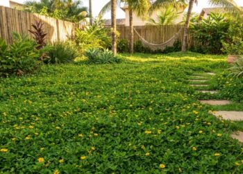 O amendoim forrageiro é uma alternativa prática para quem busca um jardim sustentável e de baixa manutenção.