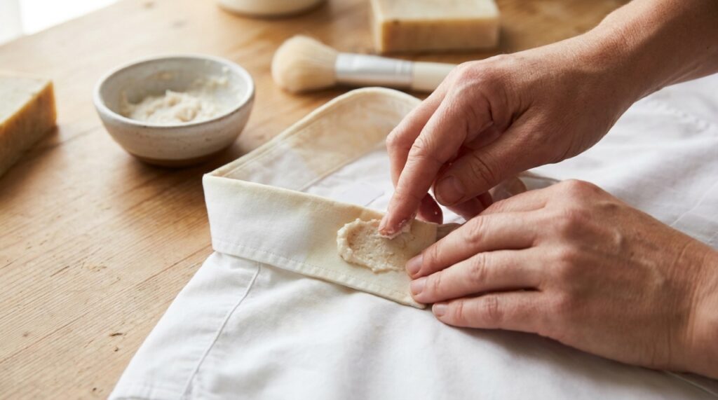 O uso da pasta caseira garante o brilho em inox e a remoção de manchas sem danificar materiais delicados.