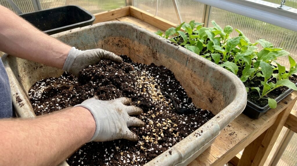 Uma estrutura de terra equilibrada permite que as hortaliças absorvam nutrientes de forma imediata e eficiente.