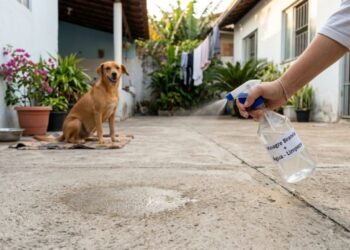 Como eliminar o cheiro forte de urina de cachorro do piso e do quintal: o truque fácil da lavagem com vinagre branco diluído em água que sempre funciona