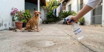 Como eliminar o cheiro forte de urina de cachorro do piso e do quintal: o truque fácil da lavagem com vinagre branco diluído em água que sempre funciona