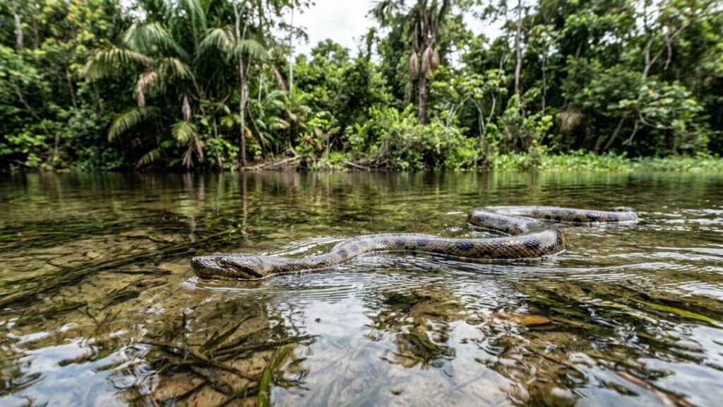 A sucuri-malhada da Ilha de Marajó que virou foco de biólogos ao apresentar diferenças marcantes de tamanho e adaptação de habitat em relação à tradicional sucuri-verde da Amazônia