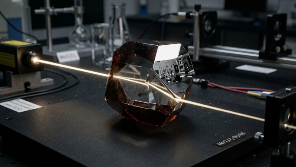 Cientistas identificaram o cristal natural com o maior poder de desviar a luz já registrado e as aplicações são impressionantes