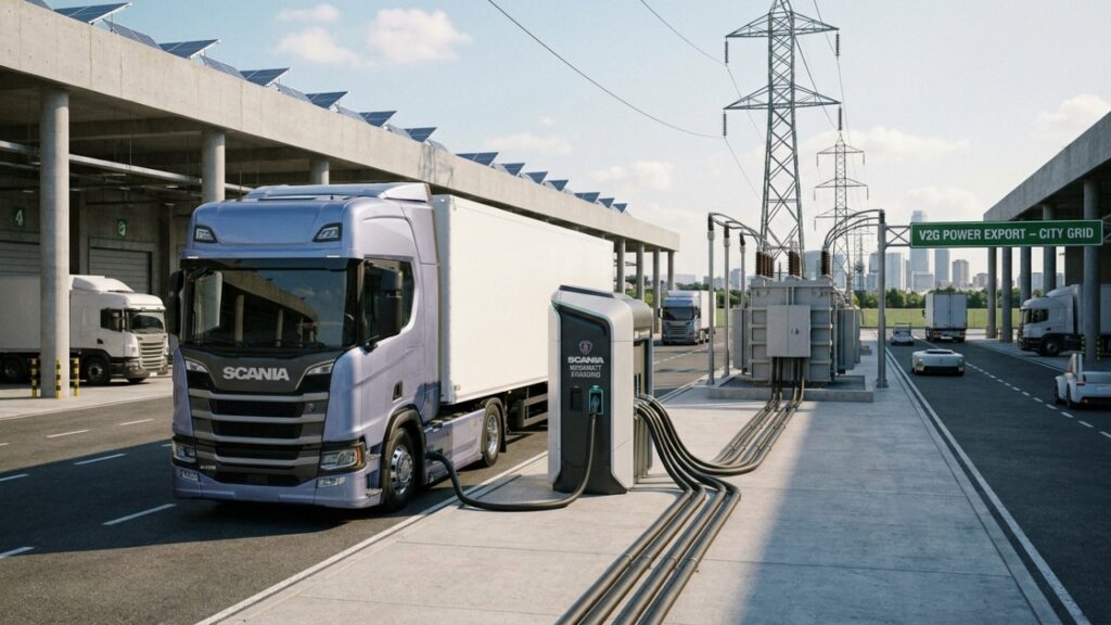 Caminhões elétricos podem virar baterias gigantes e abastecer bairros inteiros