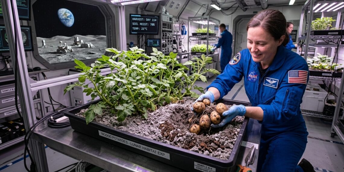 Agricultura lunar avança após pesquisa revelar caminho para produzir comida em futuras bases espaciais