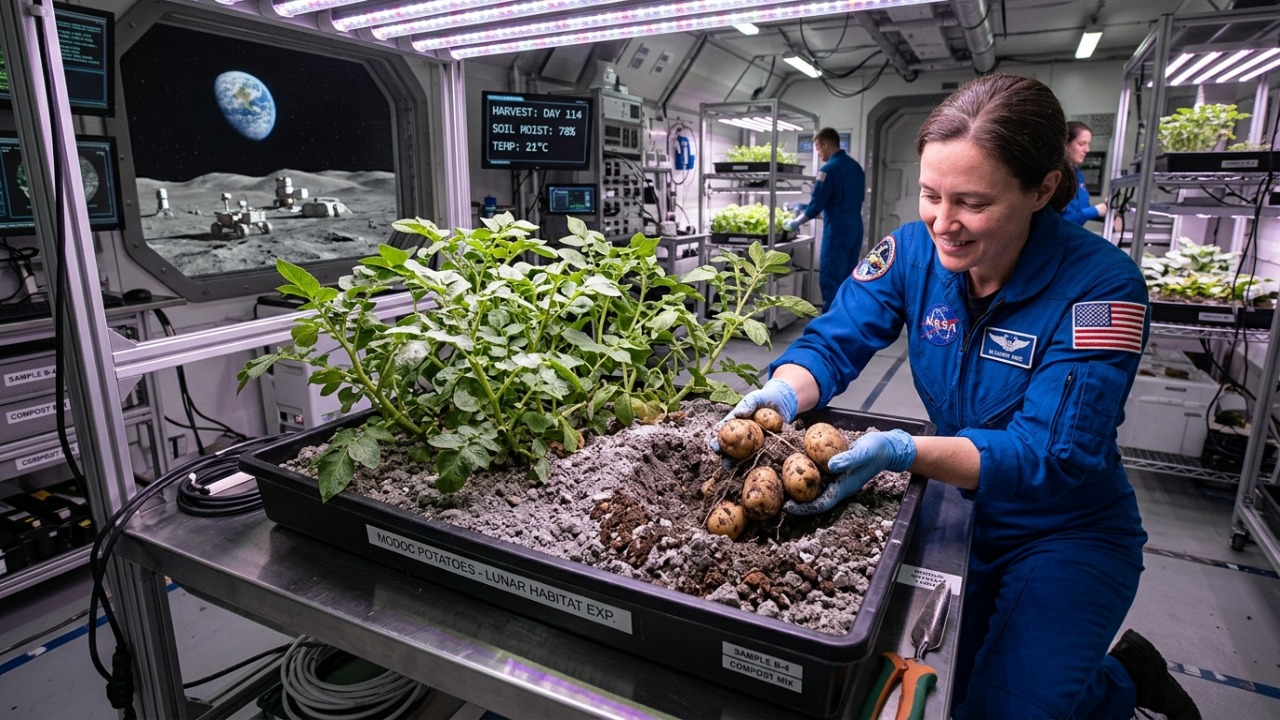 Agricultura lunar avança após pesquisa revelar caminho para produzir comida em futuras bases espaciais