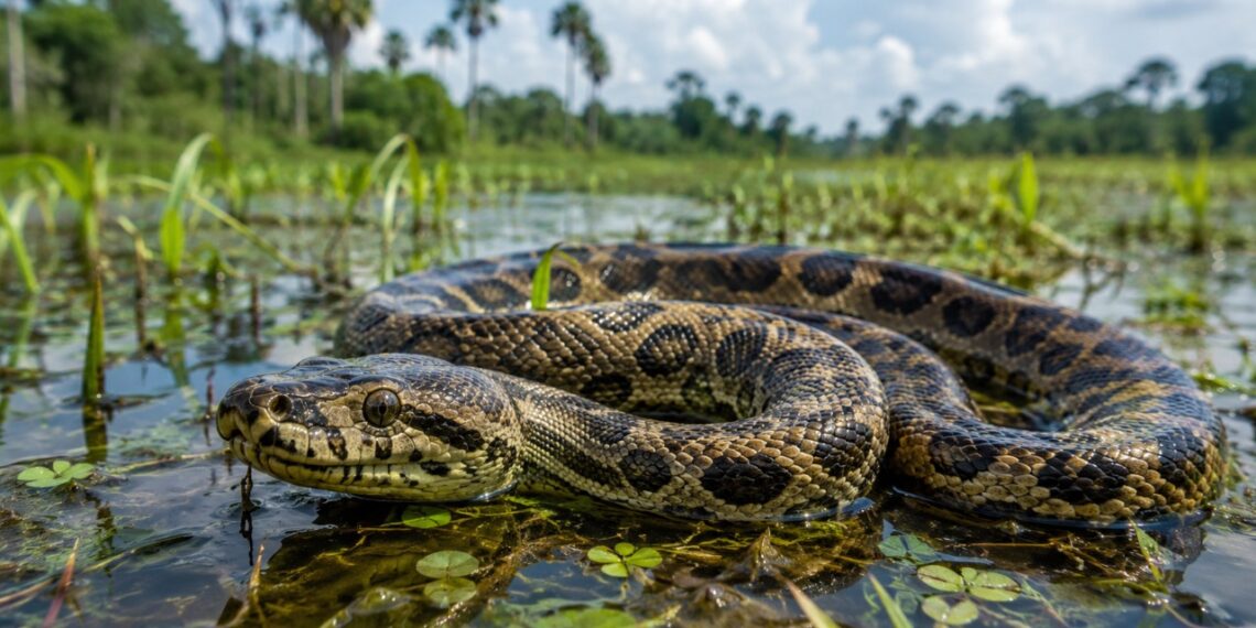 A sucuri-malhada da Ilha de Marajó que virou foco de biólogos ao apresentar diferenças marcantes de tamanho e adaptação de habitat em relação à tradicional sucuri-verde da Amazônia